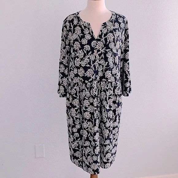 J. Jill | Dresses | J Jill Floral Print Trimmed Knit Dress | Poshmark J. Jill | Dresses | J Jill Floral Print Trimmed Knit Dress | Poshmark